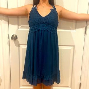 Greenish blue dress